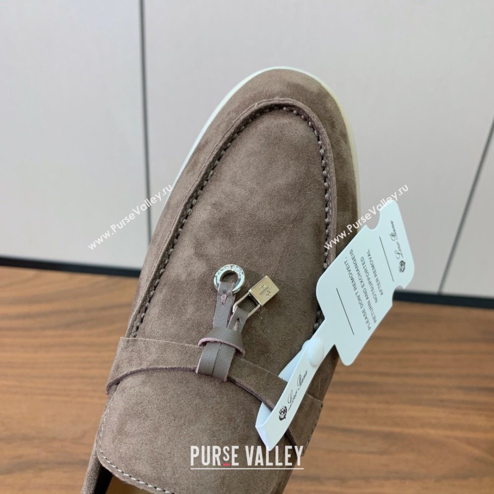 Loro Piana Summer Charms Walk Loafer in Suede LP110408 Grey 2025 (HH-25110408)