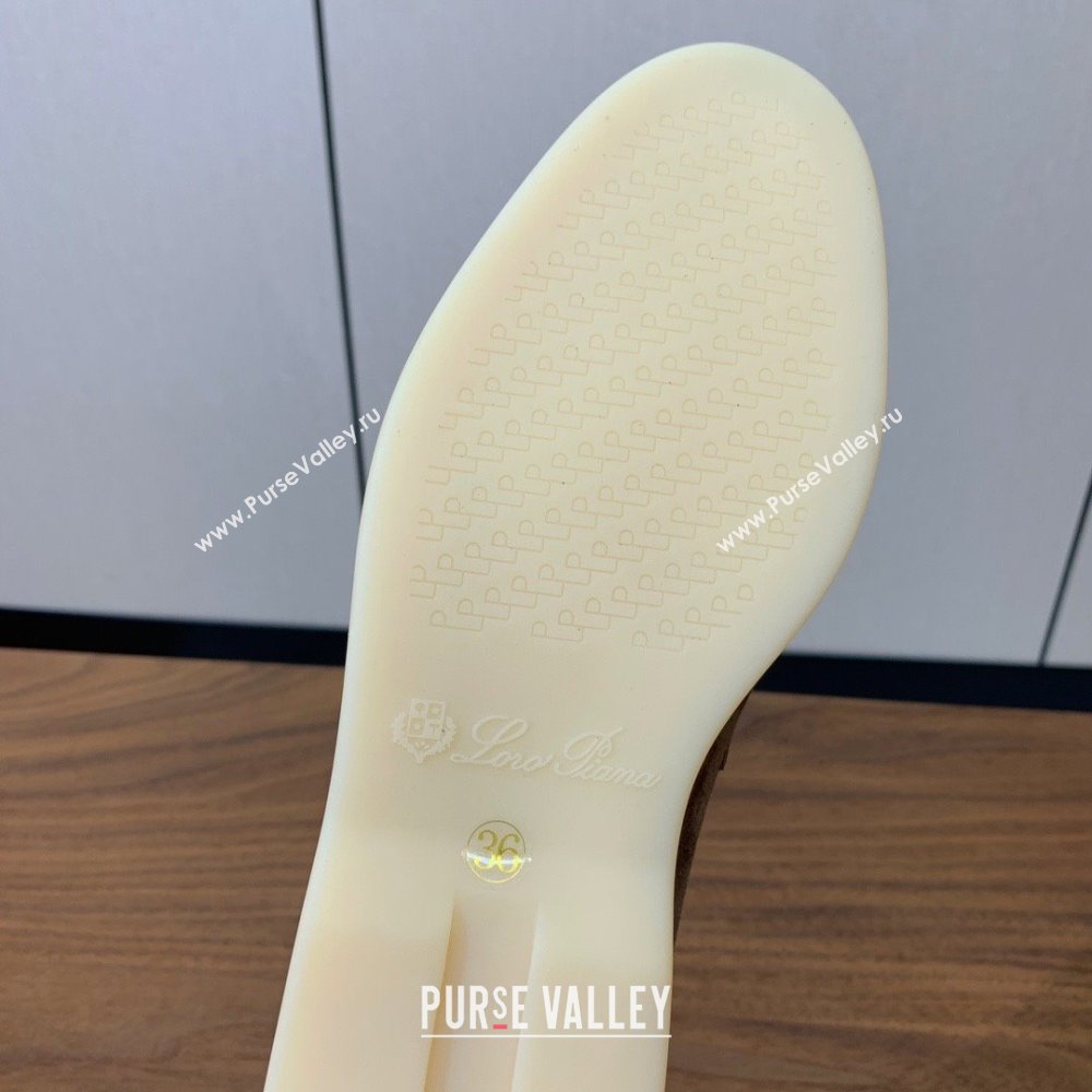 Loro Piana Summer Charms Walk Loafer in Suede LP110408 Grey 2025 (HH-25110408)