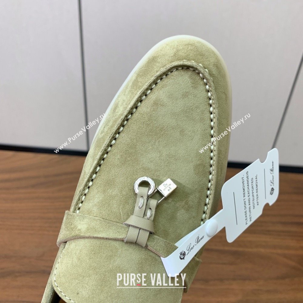 Loro Piana Summer Charms Walk Loafer in Suede LP110409 Light Green 2025 (HH-25110409)