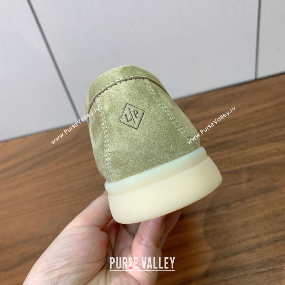 Loro Piana Summer Charms Walk Loafer in Suede LP110409 Light Green 2025 (HH-25110409)