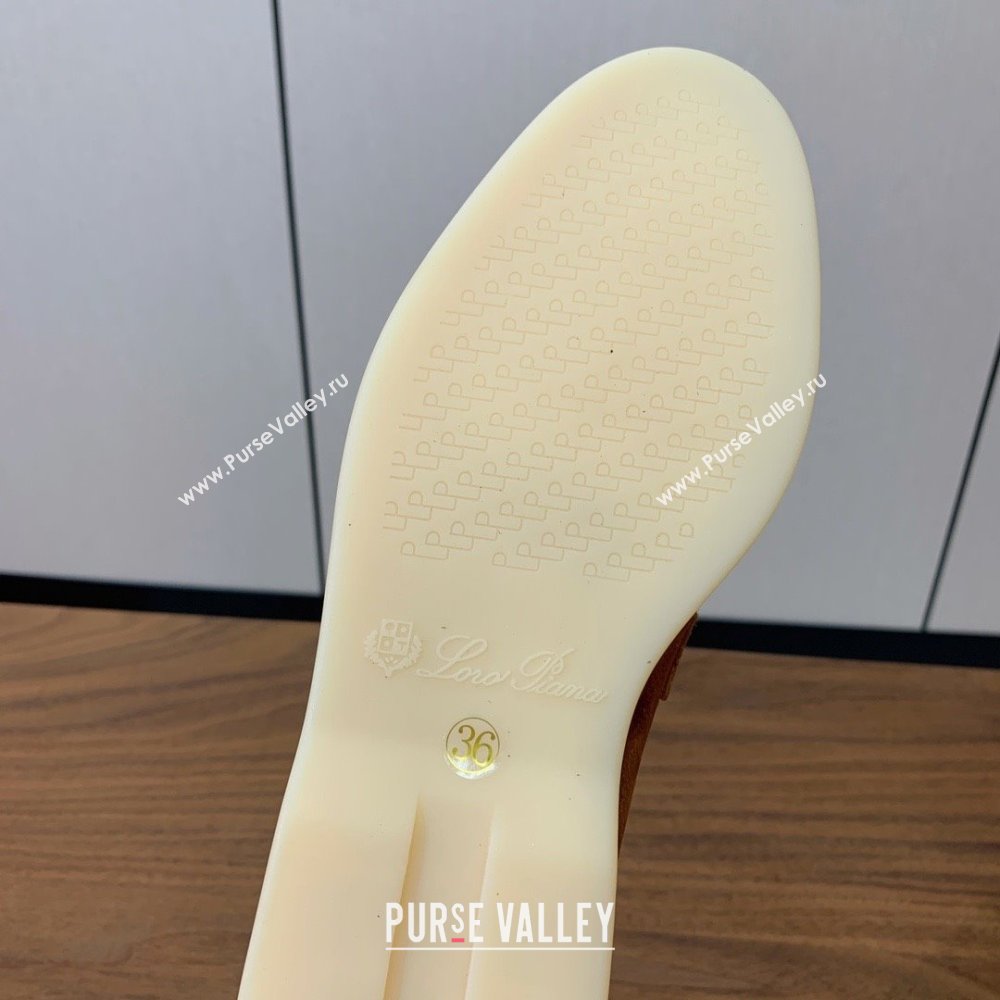 Loro Piana Summer Charms Walk Loafer in Suede LP110410 Brown 2025 (HH-25110410)