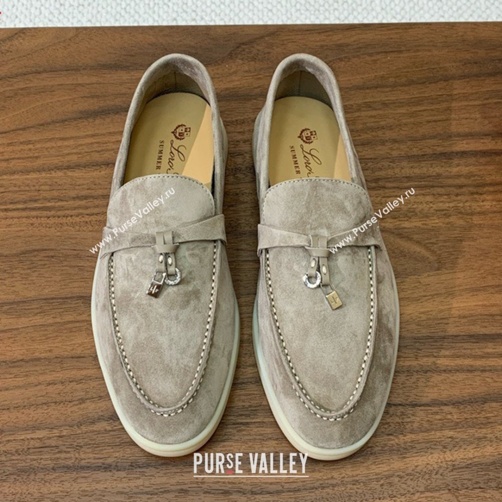 Loro Piana Summer Charms Walk Loafer in Suede LP110411 Dark Khaki 2025 (HH-25110411)