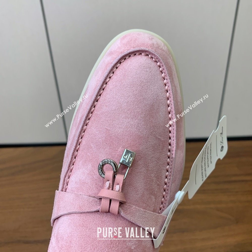 Loro Piana Summer Charms Walk Loafer in Suede LP110405 1971 Pink 2025 (HH-25110405)