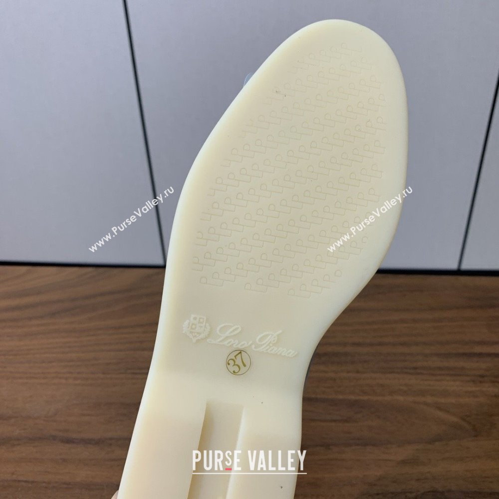 Loro Piana Summer Charms Walk Loafer in Suede LP110412 Light Blue 2025 (HH-25110412)