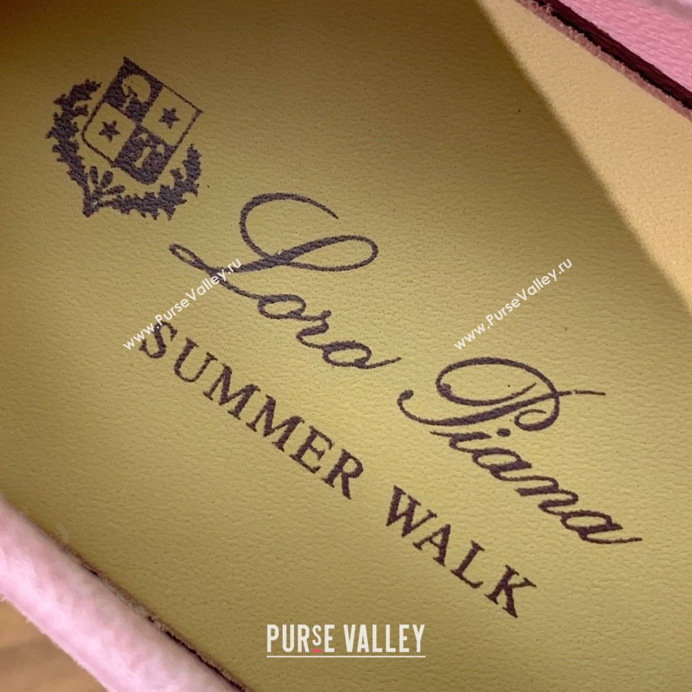 Loro Piana Summer Charms Walk Loafer in Suede LP110405 1971 Pink 2025 (HH-25110405)