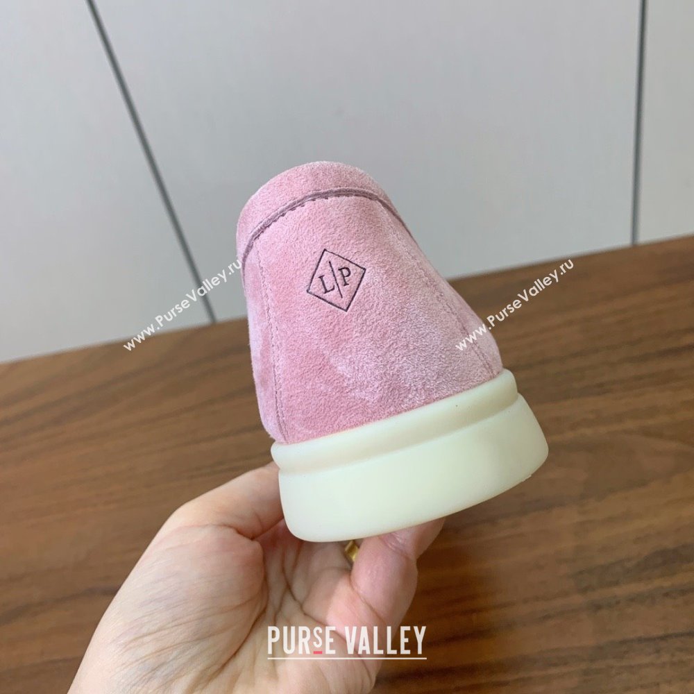 Loro Piana Summer Charms Walk Loafer in Suede LP110405 1971 Pink 2025 (HH-25110405)