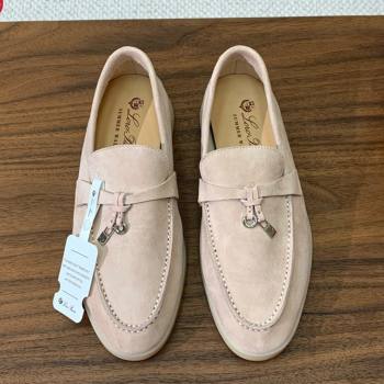 Loro Piana Summer Charms Walk Loafer in Suede LP110416 Beige 2025 (HH-25110416)