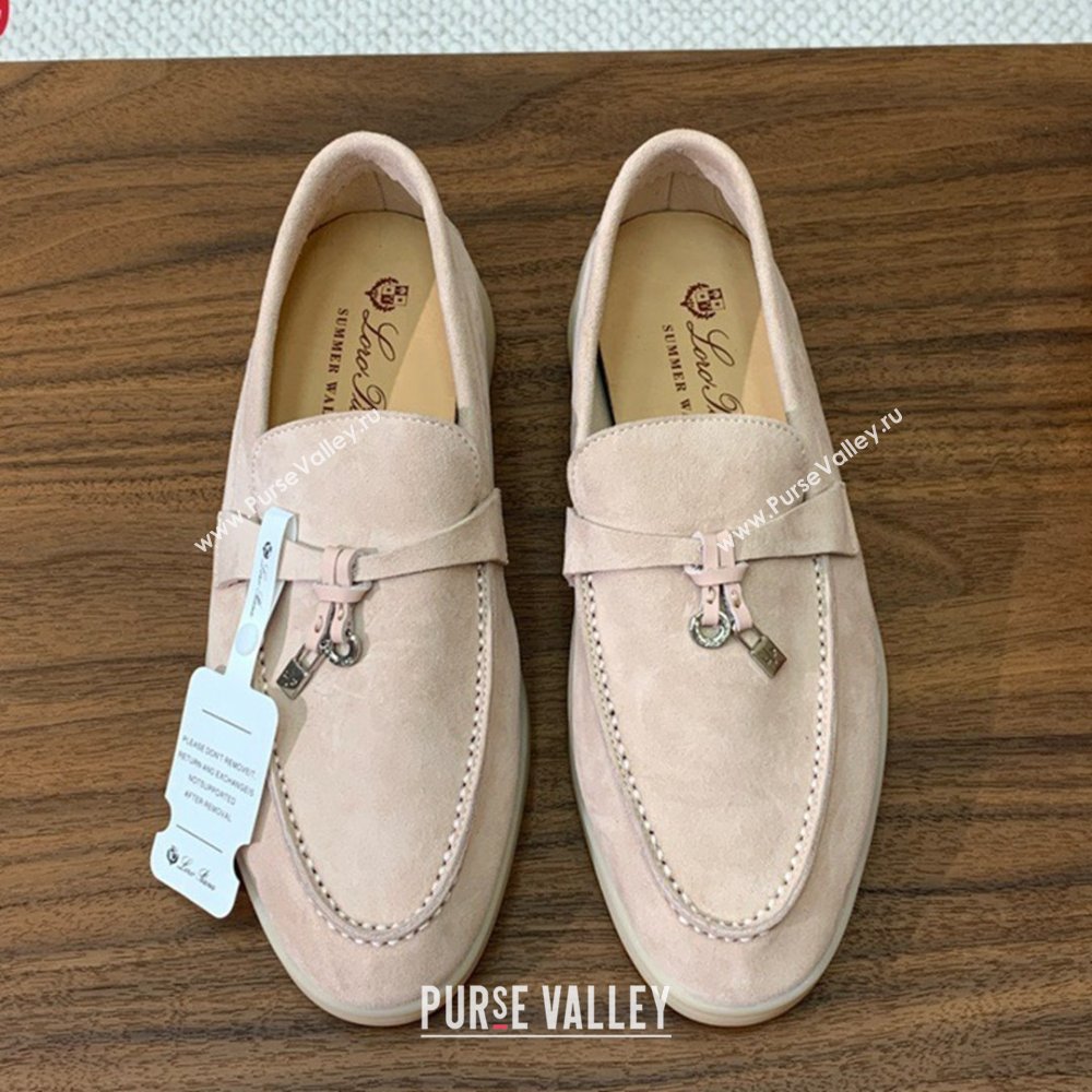 Loro Piana Summer Charms Walk Loafer in Suede LP110416 Beige 2025 (HH-25110416)