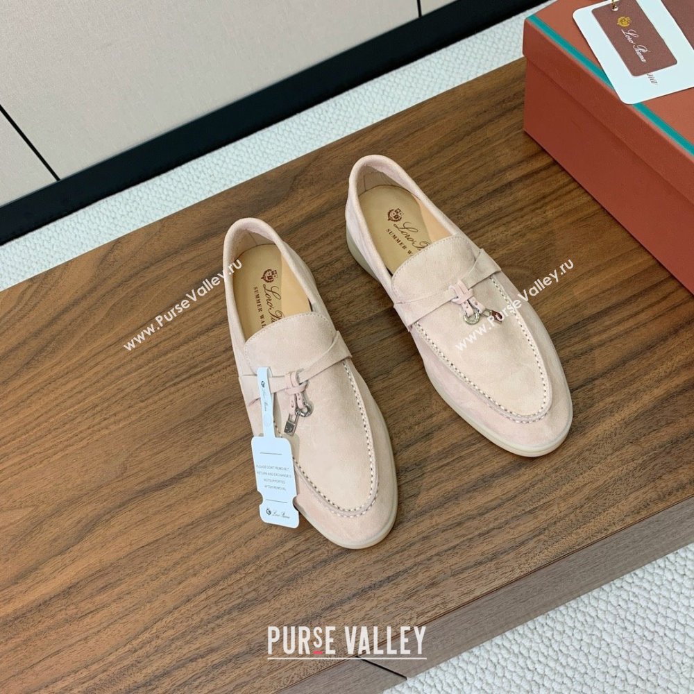 Loro Piana Summer Charms Walk Loafer in Suede LP110416 Beige 2025 (HH-25110416)