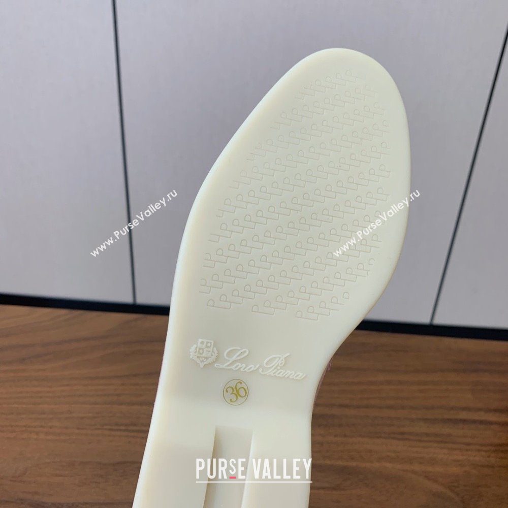 Loro Piana Summer Charms Walk Loafer in Suede LP110405 1971 Pink 2025 (HH-25110405)