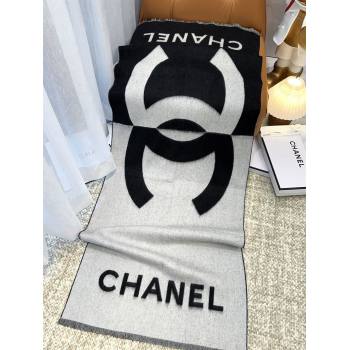 Chanel Cashmere Long Scarf 200x70cm CH110517 Black 2025 (O-25110517)