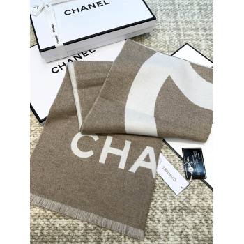Chanel Cashmere Long Scarf 200x70cm CH110518 Beige 2025 (O-25110518)