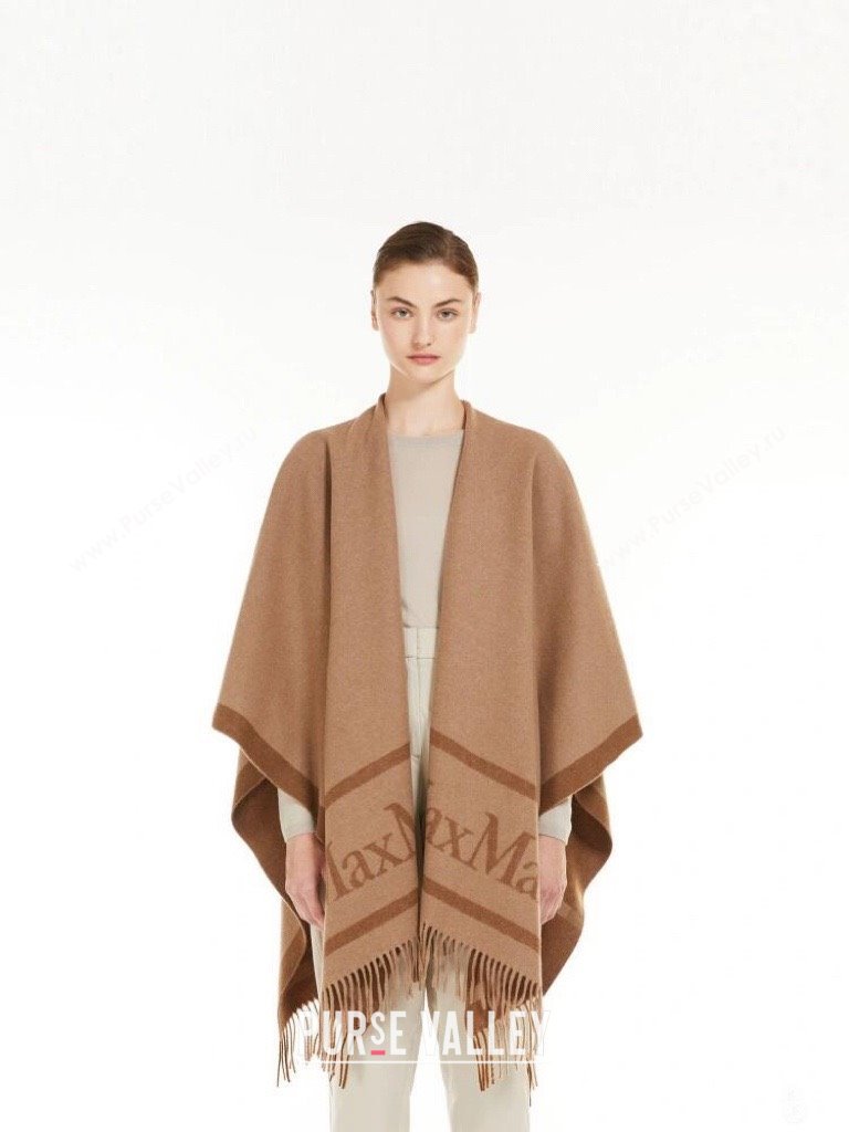 Max Mara Wool Cape M110521 Brown 2025 (O-25110521)