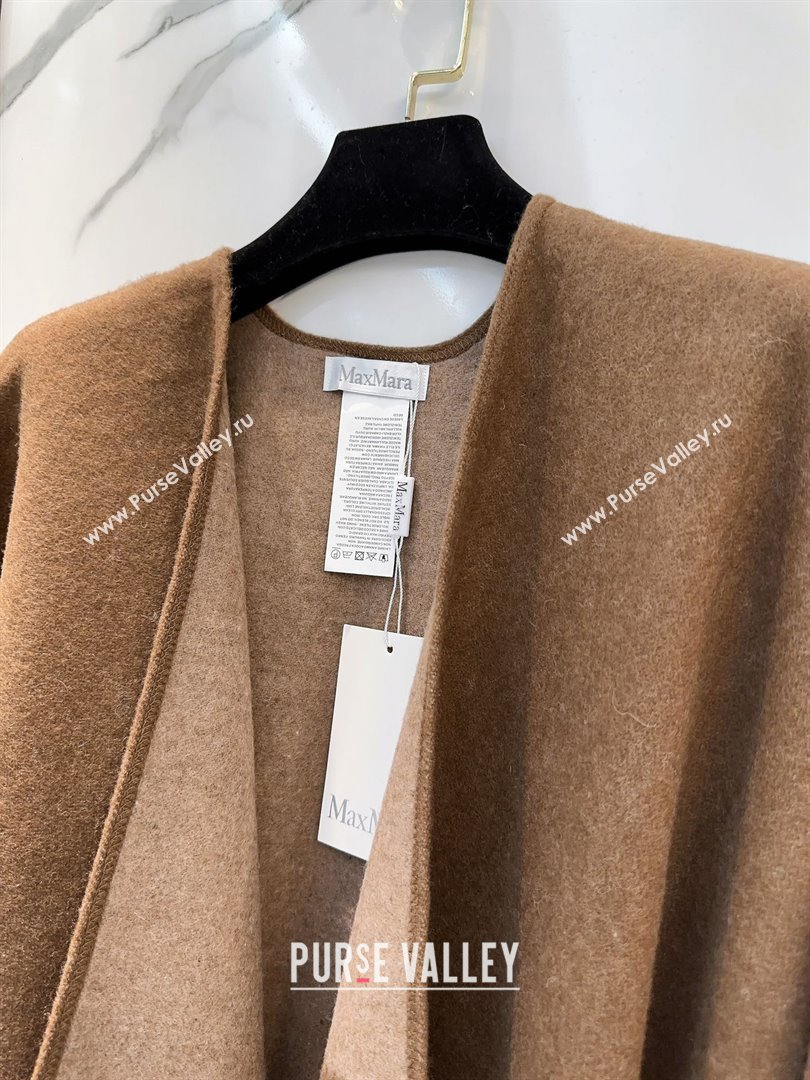 Max Mara Wool Cape M110521 Brown 2025 (O-25110521)