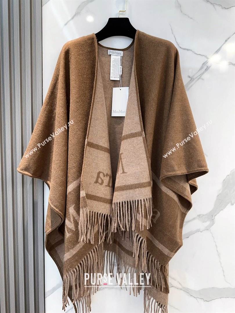 Max Mara Wool Cape M110521 Brown 2025 (O-25110521)
