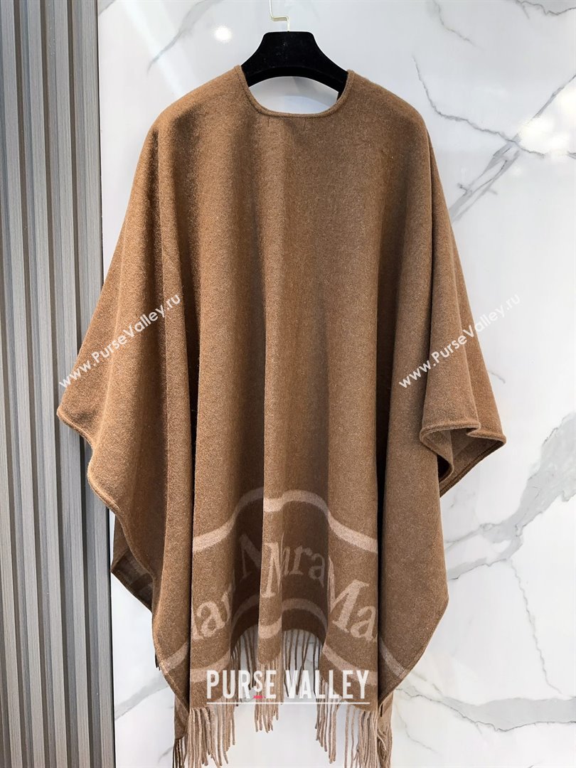 Max Mara Wool Cape M110521 Brown 2025 (O-25110521)