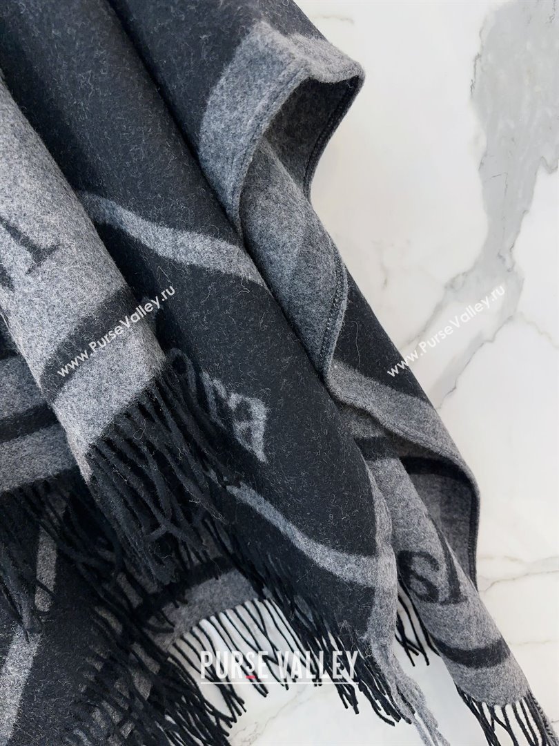 Max Mara Wool Cape M110522 Black 2025 (O-25110522)