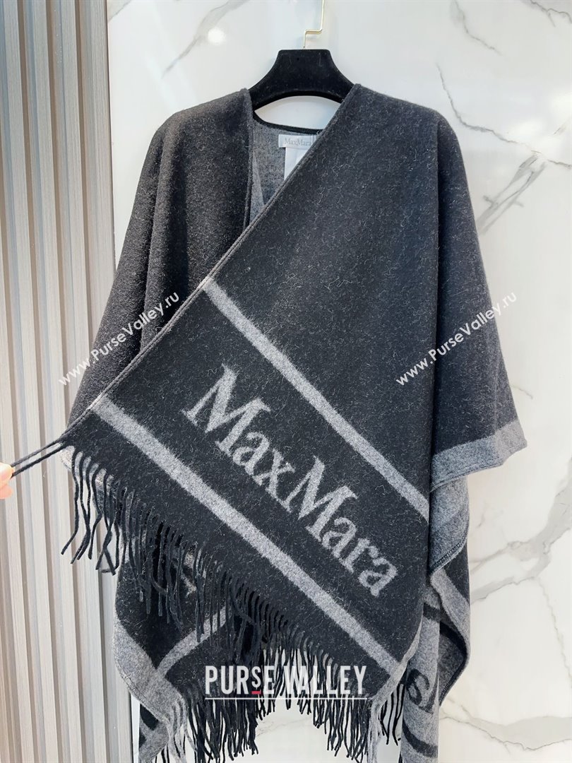 Max Mara Wool Cape M110522 Black 2025 (O-25110522)
