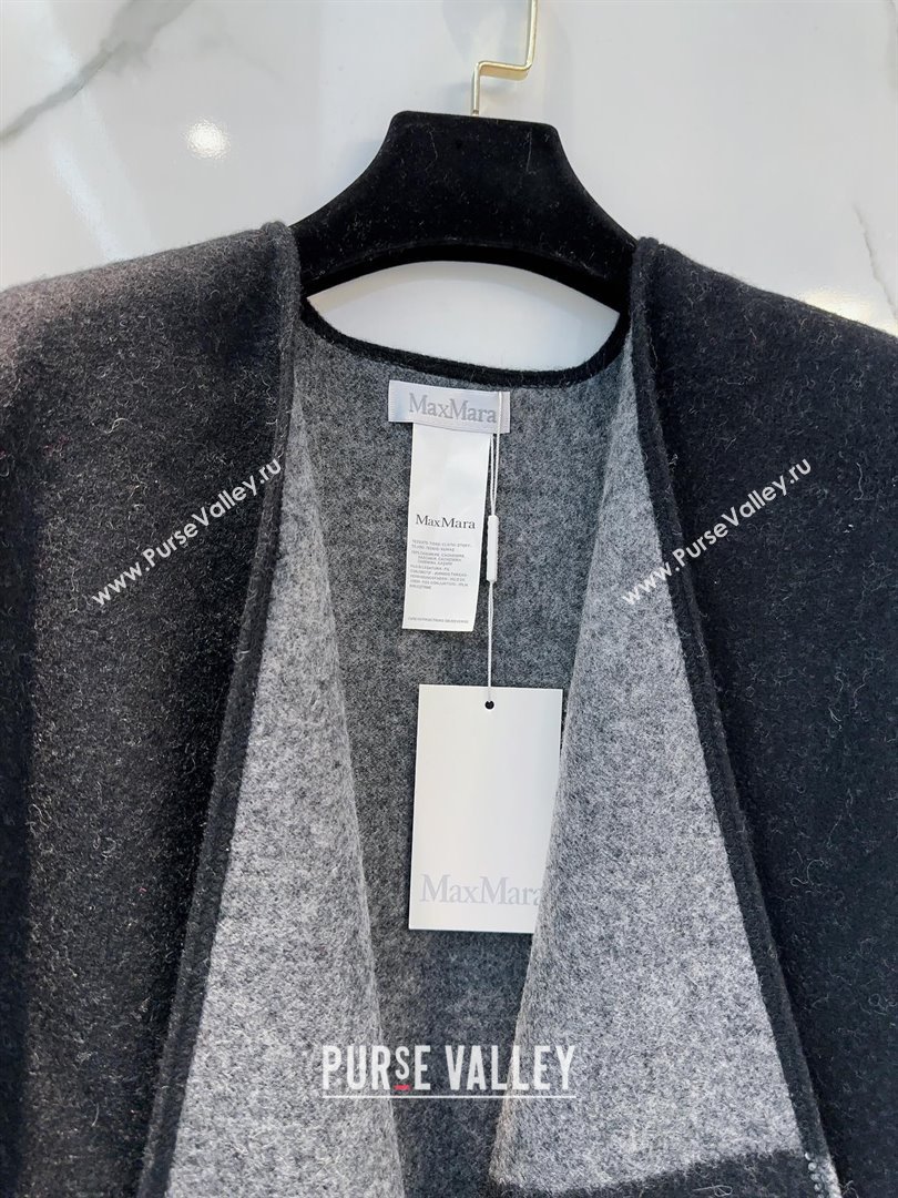 Max Mara Wool Cape M110522 Black 2025 (O-25110522)