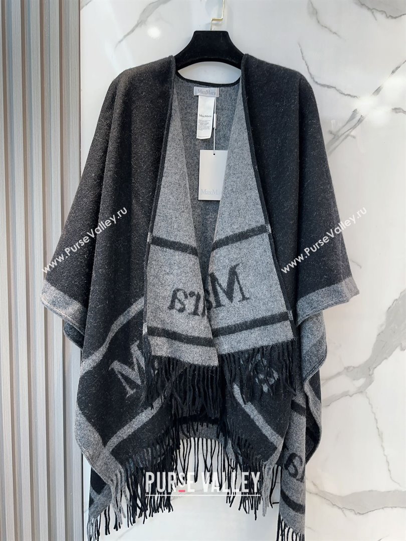 Max Mara Wool Cape M110522 Black 2025 (O-25110522)