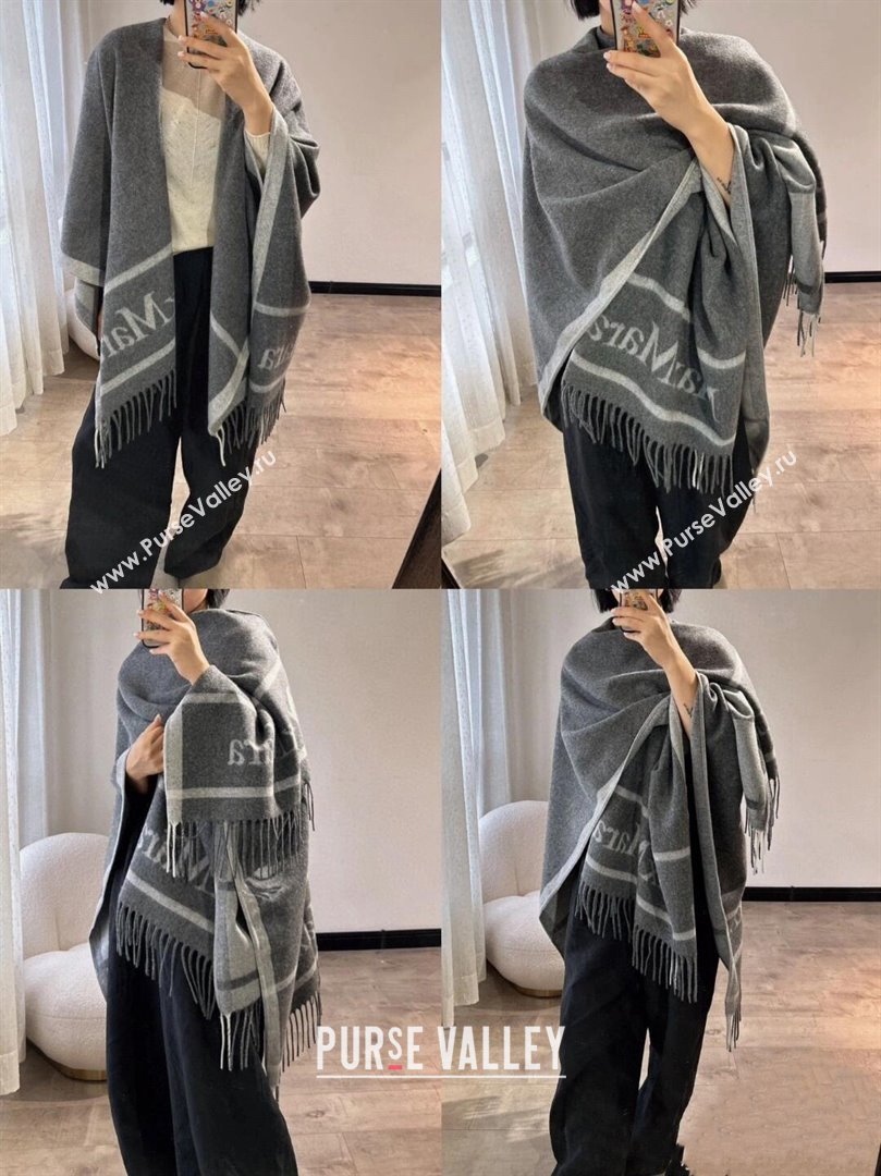 Max Mara Wool Cape M110523 Grey 2025 (O-25110523)
