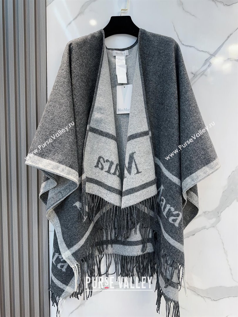 Max Mara Wool Cape M110523 Grey 2025 (O-25110523)