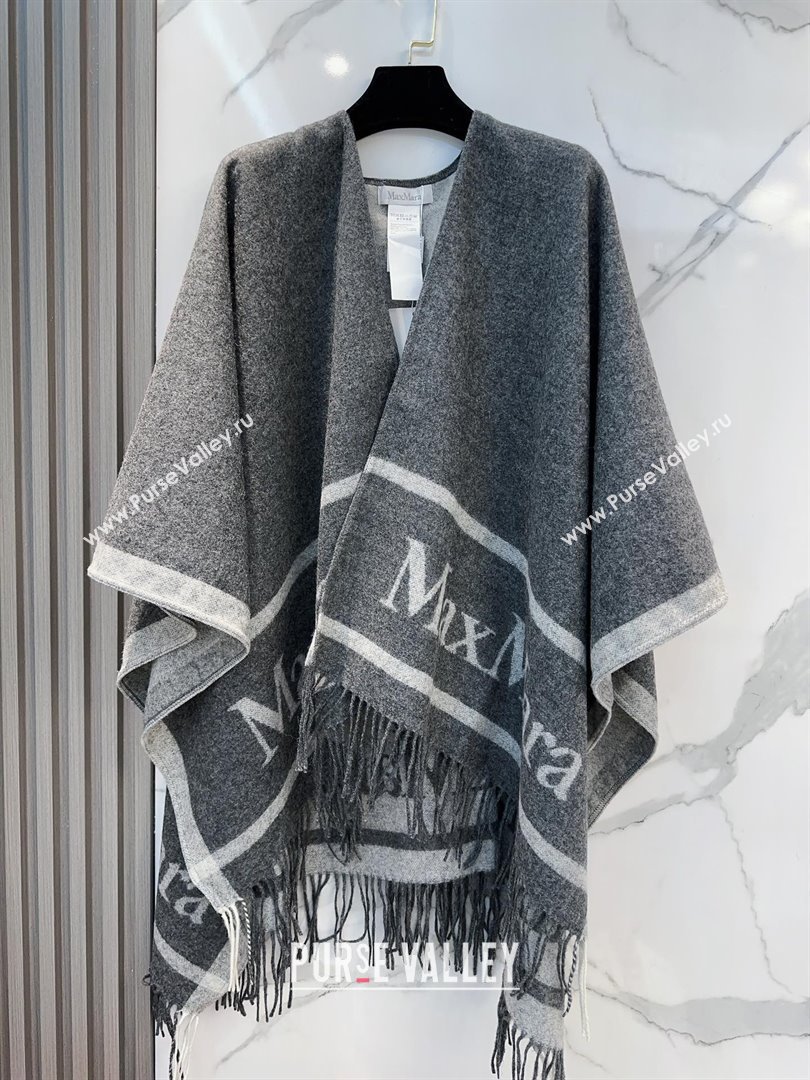 Max Mara Wool Cape M110523 Grey 2025 (O-25110523)