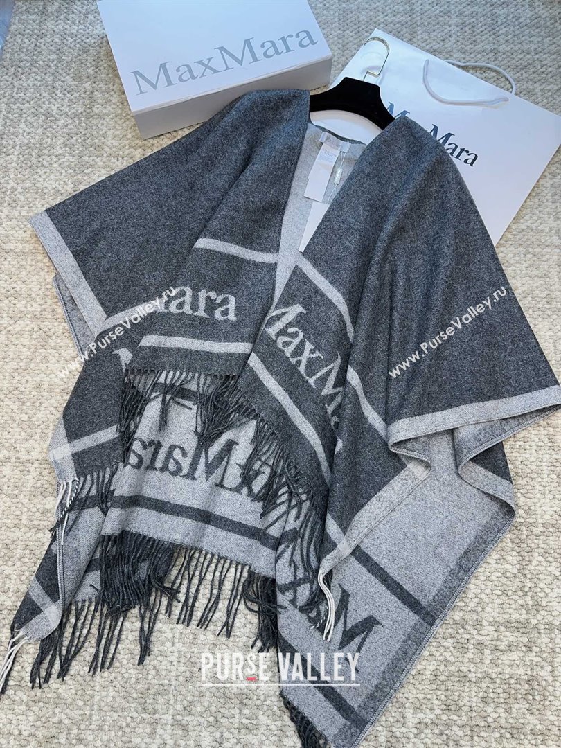 Max Mara Wool Cape M110523 Grey 2025 (O-25110523)