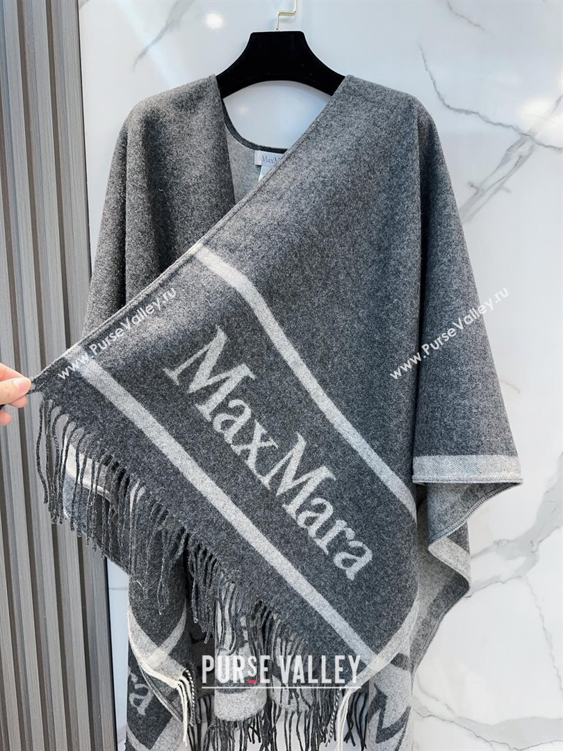 Max Mara Wool Cape M110523 Grey 2025 (O-25110523)