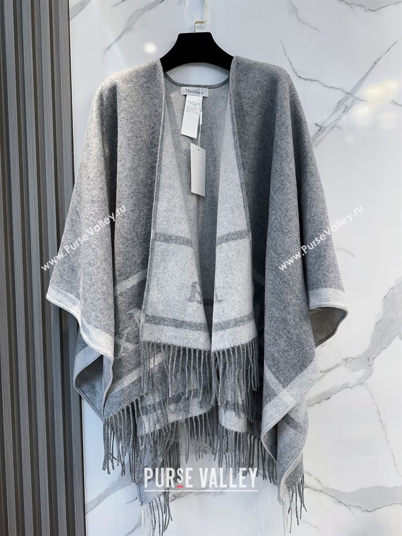 Max Mara Wool Cape M110523 Grey 2025 (O-25110523)