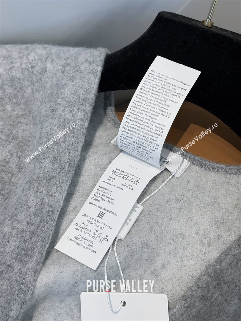 Max Mara Wool Cape M110523 Grey 2025 (O-25110523)