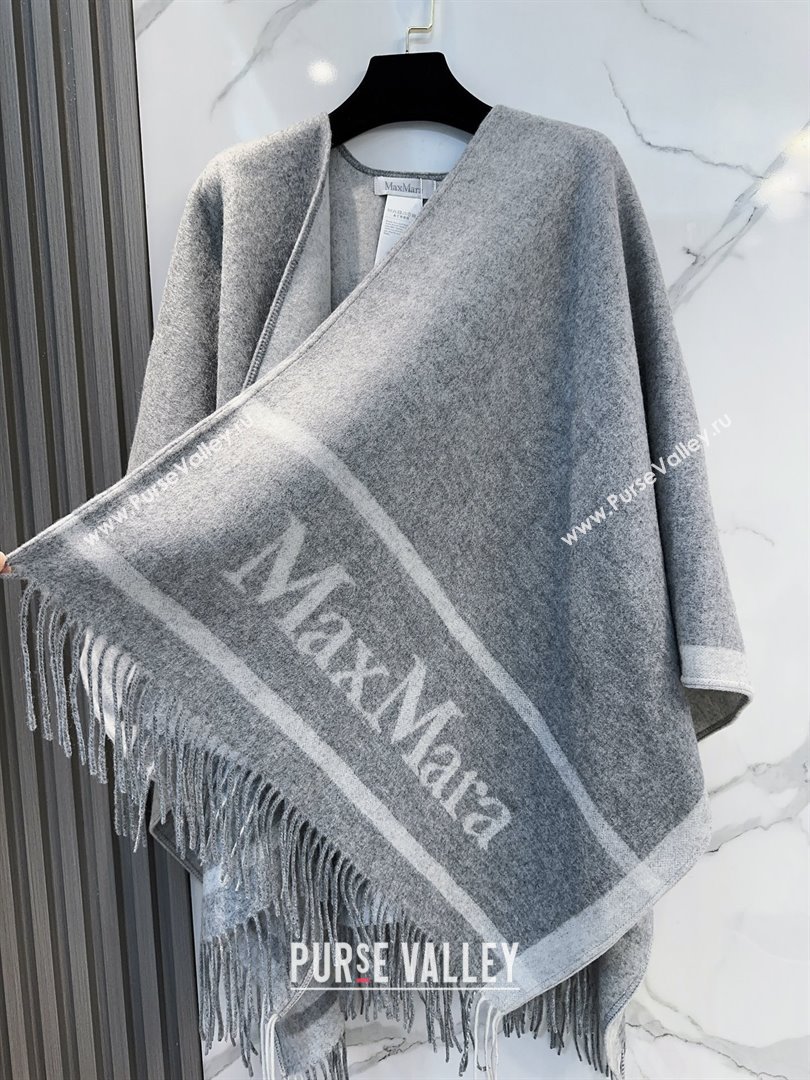 Max Mara Wool Cape M110523 Grey 2025 (O-25110523)