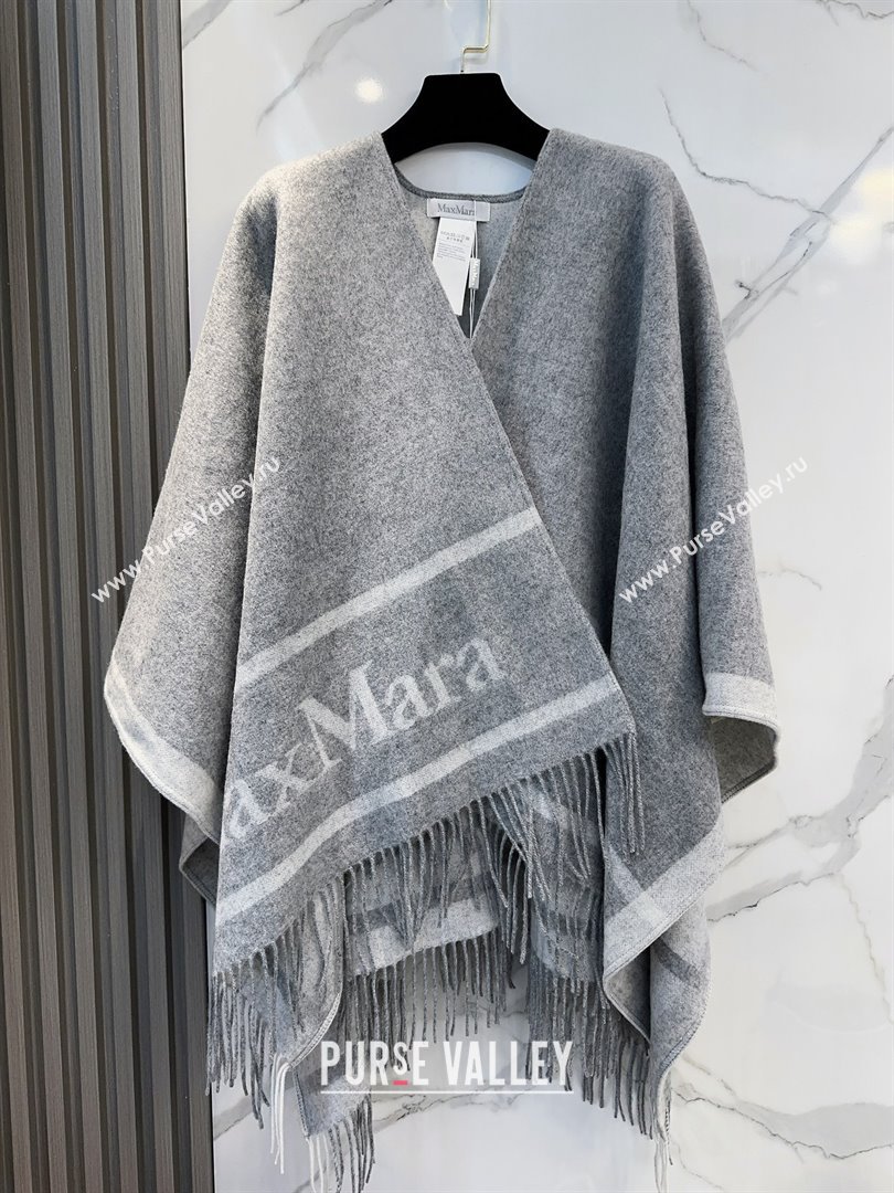 Max Mara Wool Cape M110523 Grey 2025 (O-25110523)
