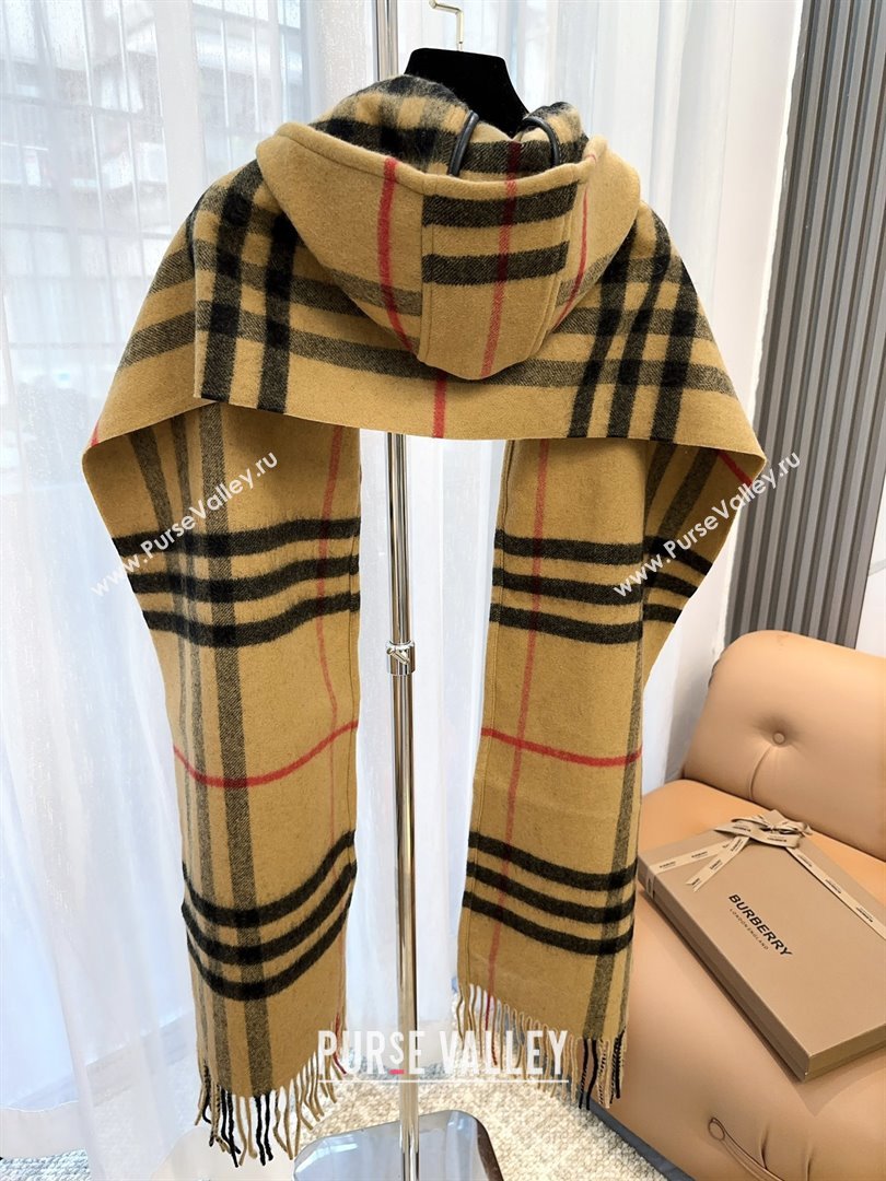 Burberry Cashmere Hooded Scarf B110601 2025 (O-25110601)