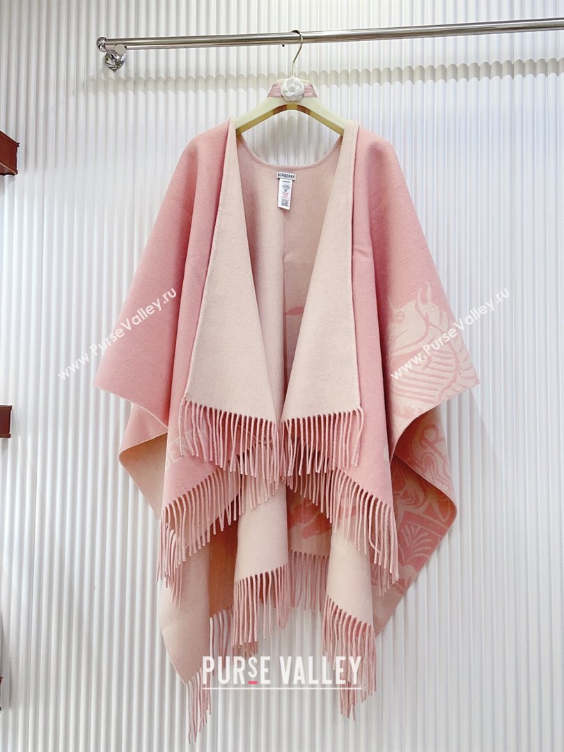 Burberry Cashmere Cape B110604 Pink 2025 (O-25110604)