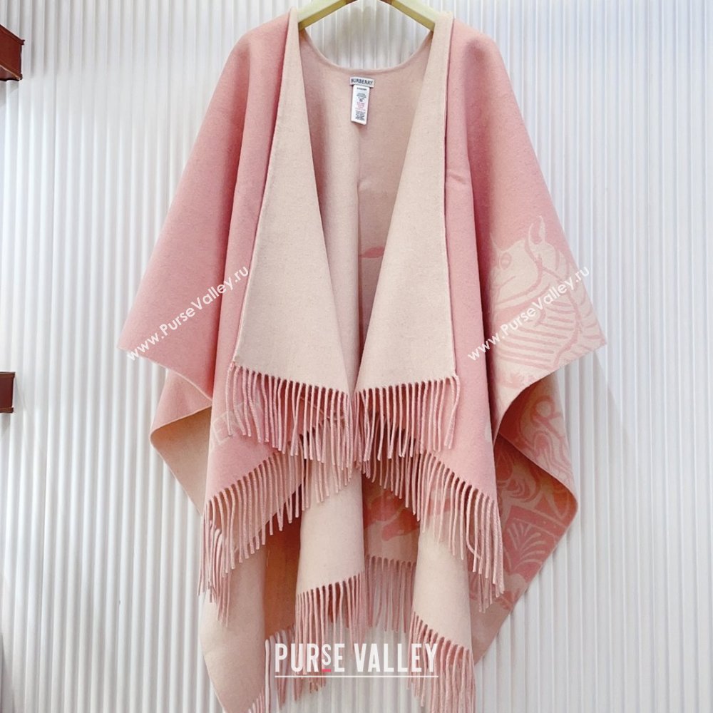 Burberry Cashmere Cape B110604 Pink 2025 (O-25110604)