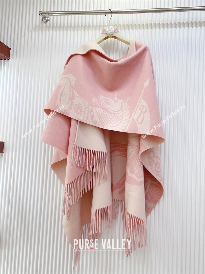 Burberry Cashmere Cape B110604 Pink 2025 (O-25110604)