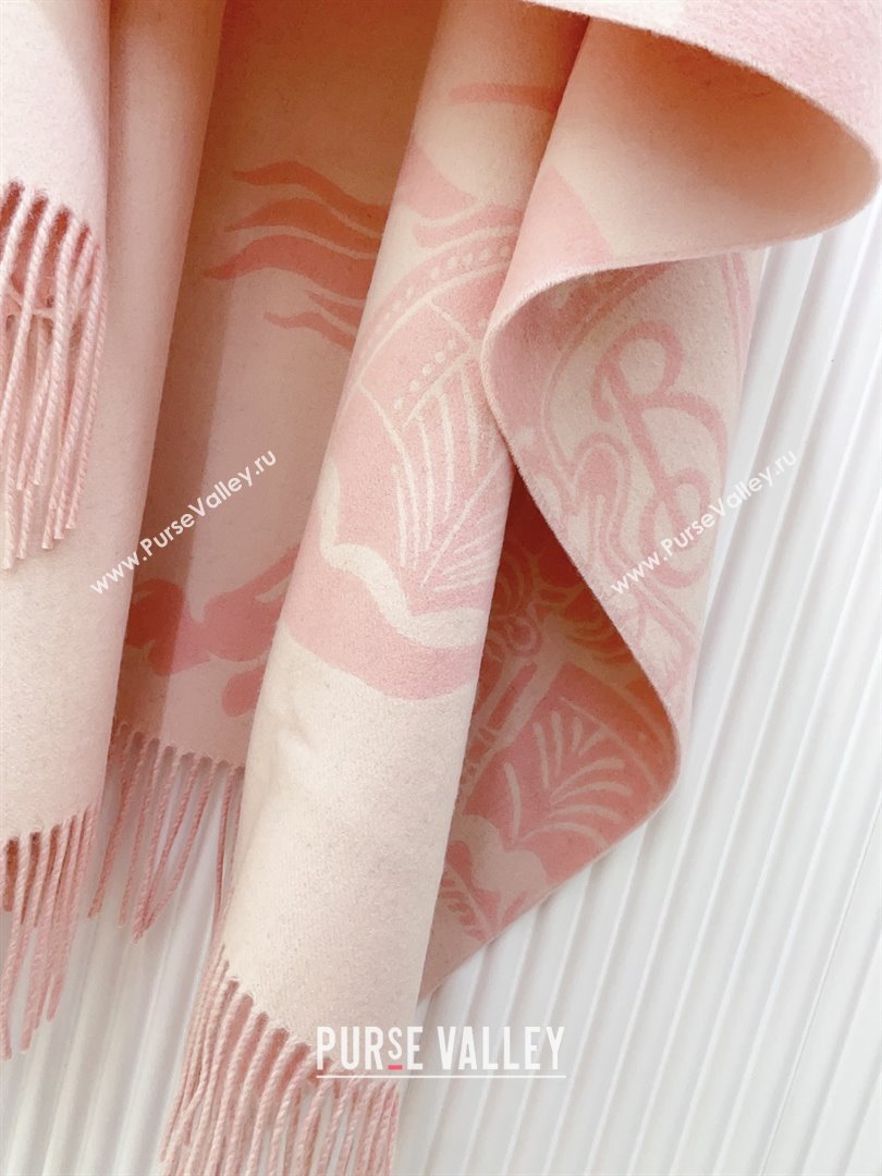 Burberry Cashmere Cape B110604 Pink 2025 (O-25110604)