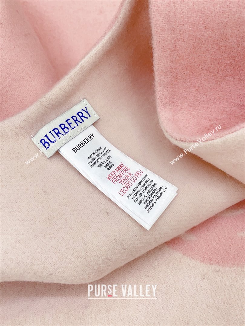 Burberry Cashmere Cape B110604 Pink 2025 (O-25110604)