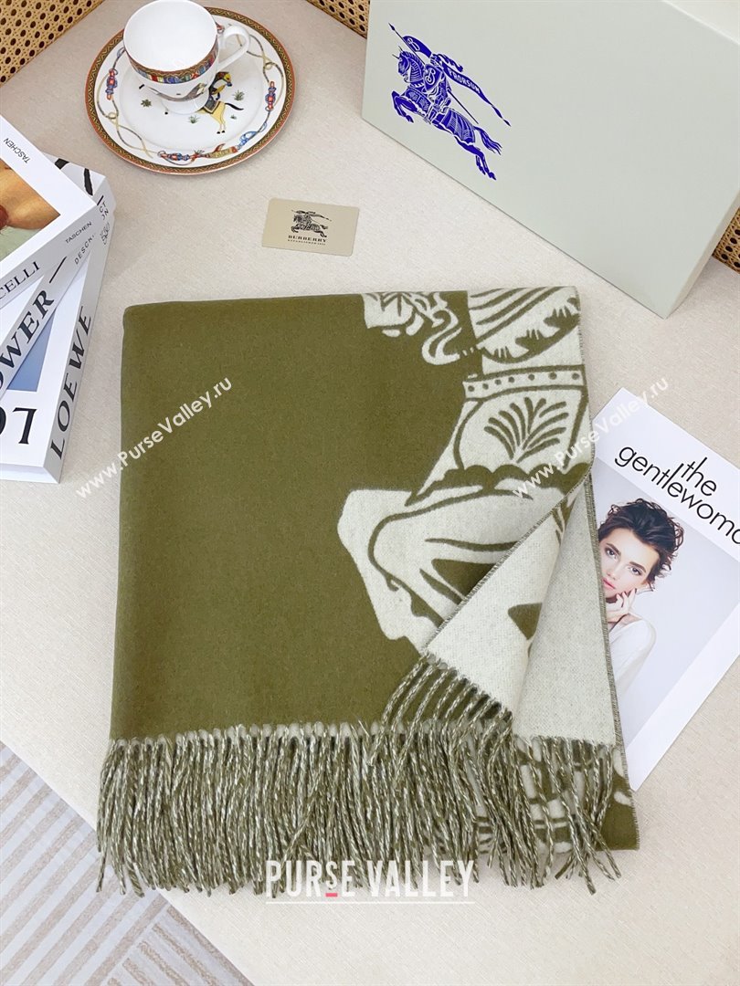 Burberry Cashmere Cape B110606 Green 2025 (O-25110606)