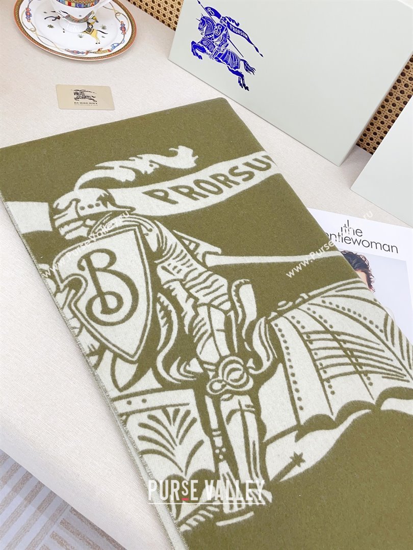 Burberry Cashmere Cape B110606 Green 2025 (O-25110606)