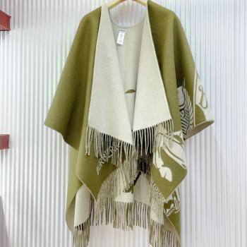 Burberry Cashmere Cape B110606 Green 2025 (O-25110606)