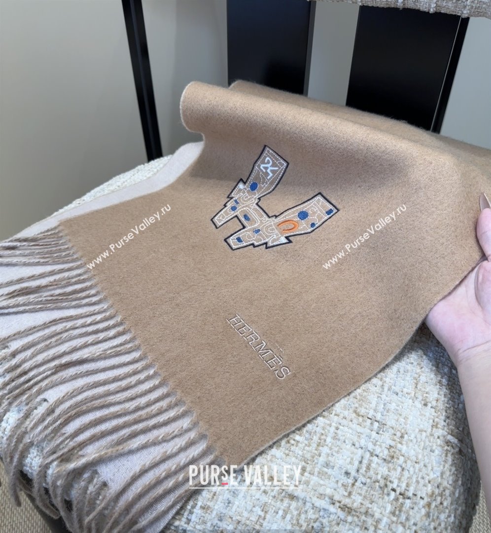 Hermes Long190x35cm Scarf H110503 Camel 2025 (O-25110503)