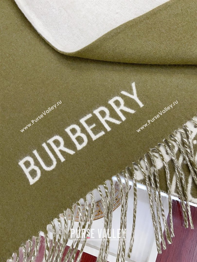 Burberry Cashmere Cape B110606 Green 2025 (O-25110606)