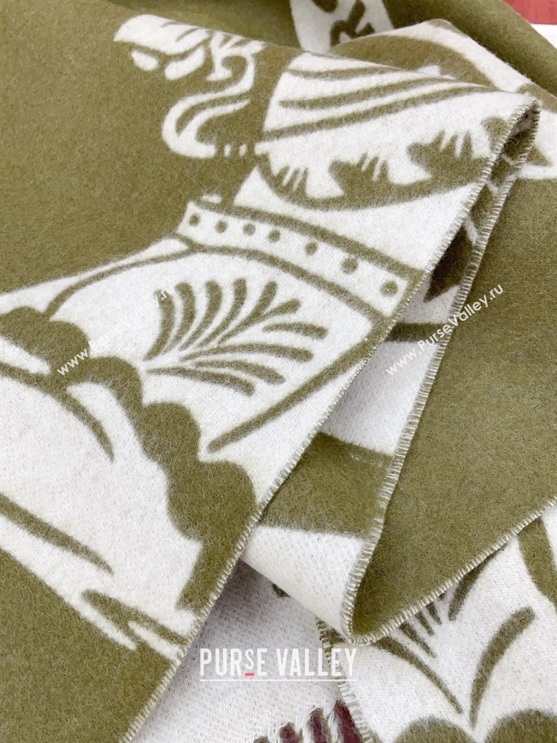 Burberry Cashmere Cape B110606 Green 2025 (O-25110606)