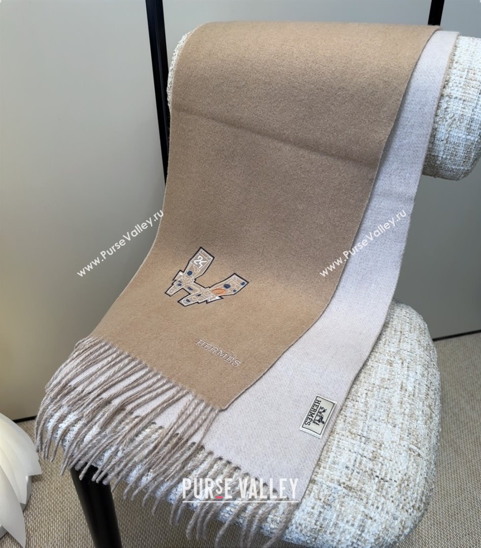 Hermes Long190x35cm Scarf H110503 Camel 2025 (O-25110503)