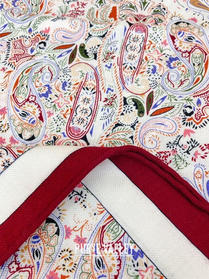 Louis Vuitton Cashmere Silk Scarf 140x140 LV110703 Burgundy 2025 (A-25110703)