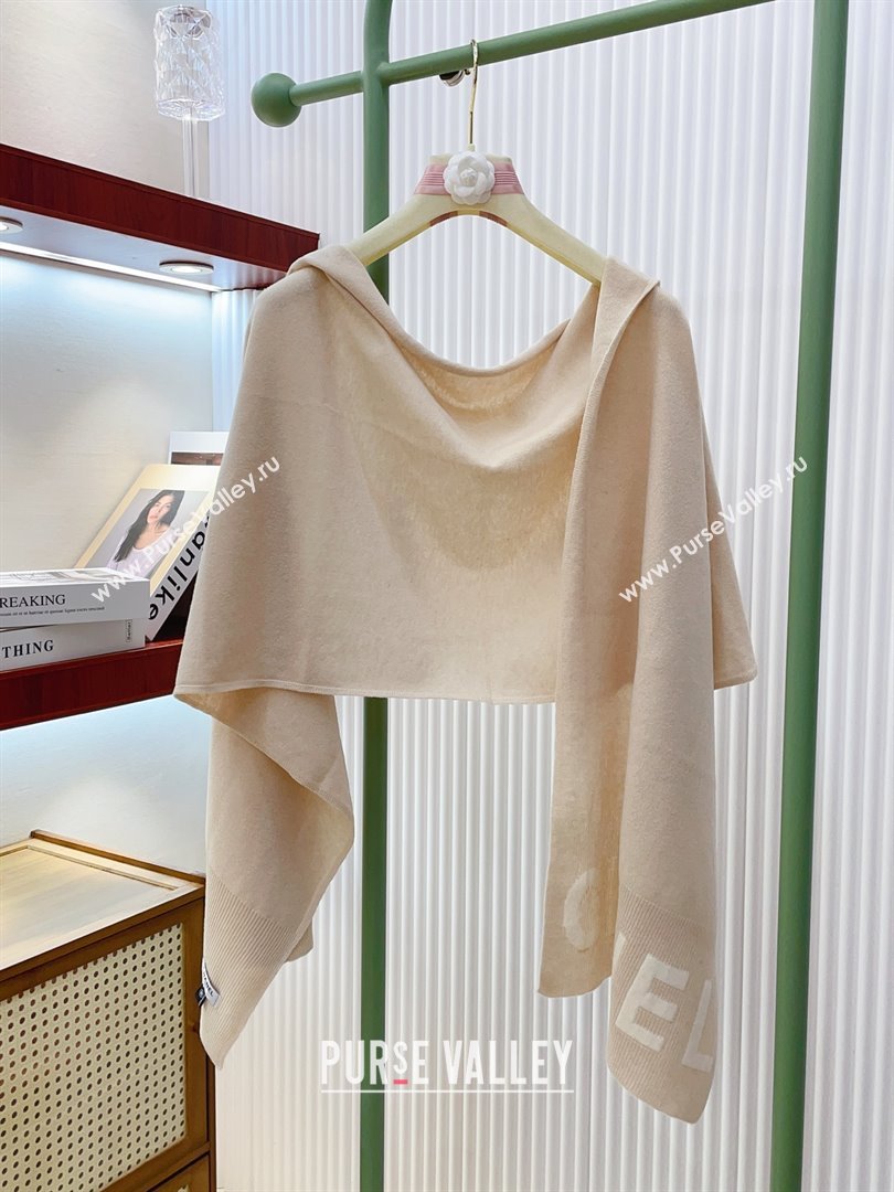 Chanel Cashmere Scarf 180x45cm CH110704 Beige 2025 (A-25110704)