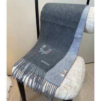 Hermes Long190x35cm Scarf H110504 Grey 2025 (O-25110504)