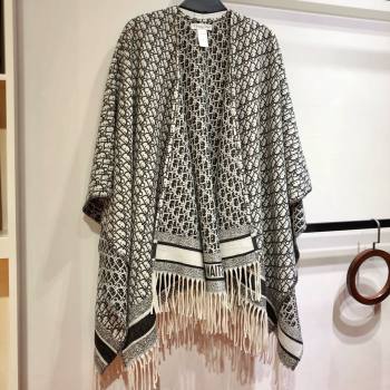 Dior Oblique Cashmere Reversible Cape D110718 2025 (A-25110718)